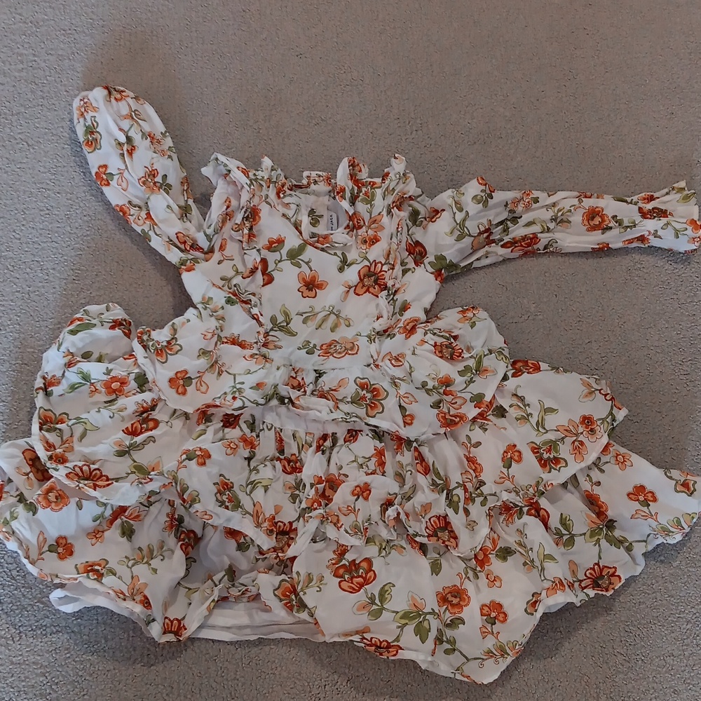 Janie and Jack Floral Kids Dress Size 5